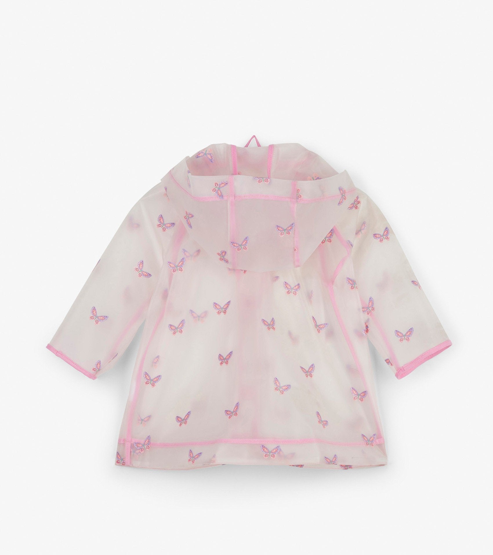 Hatley Pink Butterflies Clear Baby Swing Raincoat