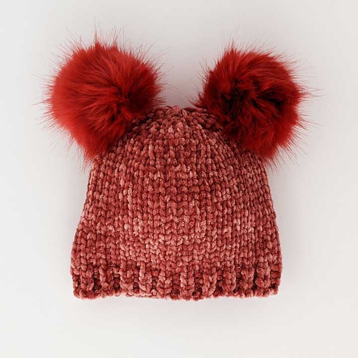 Huggalugs Ginger Chenille Beanie Hat