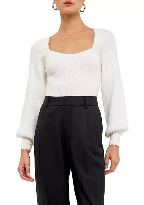 Knitted Top - Lush Lemon - Women's Clothing - Endless Rose - 11374