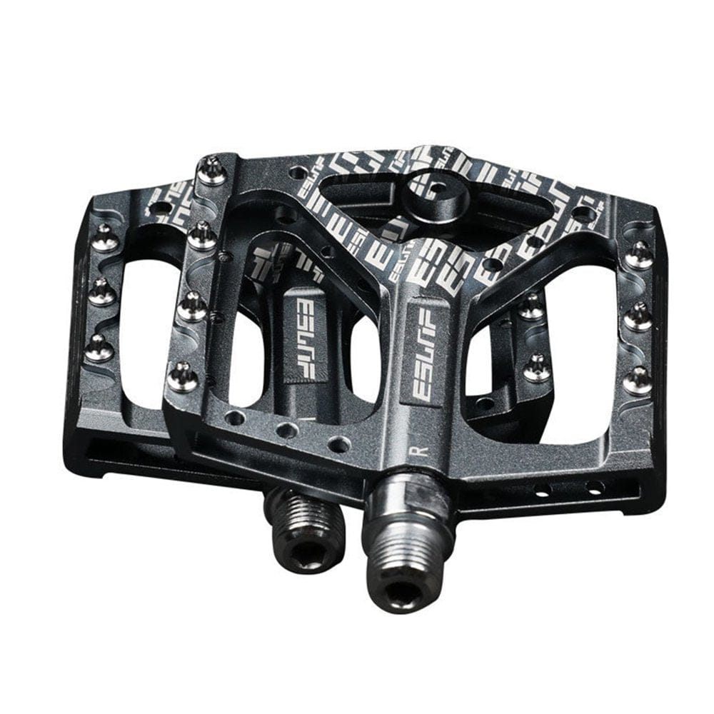 Lacyie Mountain Bike Pedals Aluminum Antiskid Durable Bicycle Pedal Riding Equipment Accessories Road Bicycle Pedals