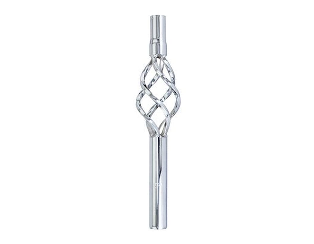 Lowrider Chrome Cage Steel Bike Seatpost 25.4Mm 350Mm. Bike Part for Cruiser, BMX, Trike, Bicycle Parts
