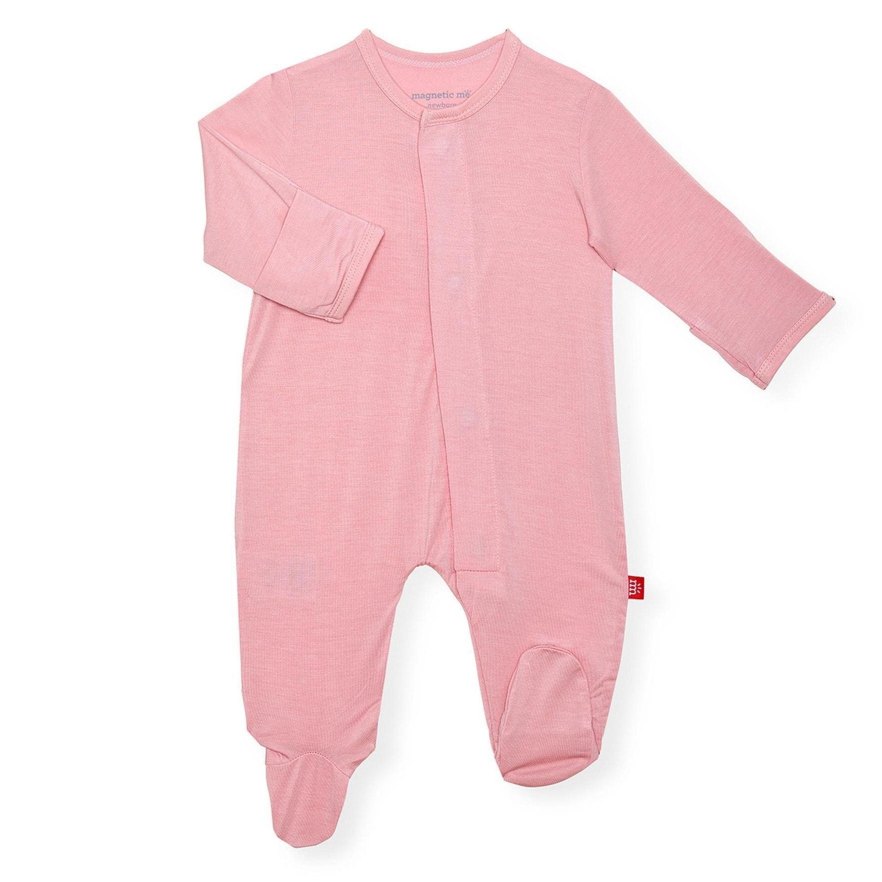 Magnetic Me Dusty Rose Solid Modal Footie