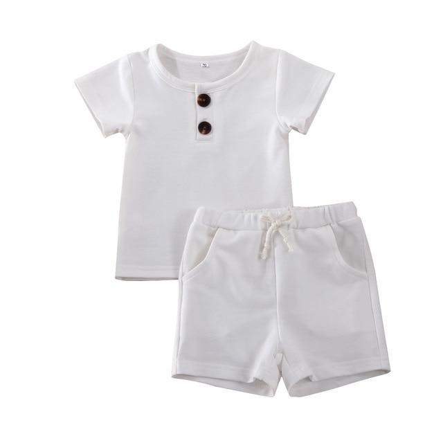 Boy's Clothing White / 3M Cute Summer Kids Outfit Set