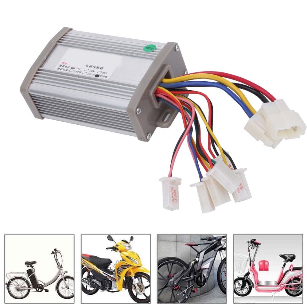 TOPINCN 24V 800W Brush Motor Controller Accessory for Electric Bicycle E-Bike Tricycle Eight Wires,