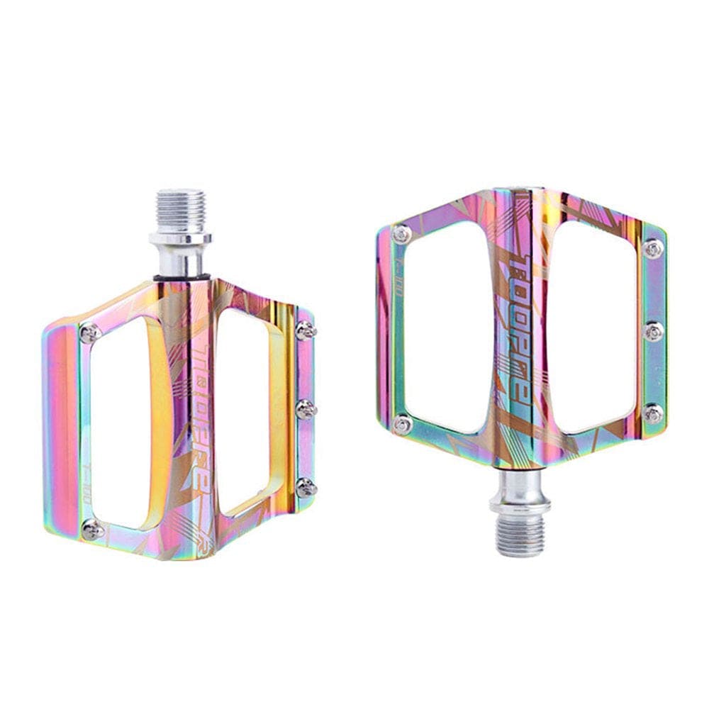 ZUARFY 1 Pair MTB Mountain Road Bike Flat Pedals Bicycle Aluminum Alloy Ultra Axle Sealed Bearing Pedals Cycling Non-Slip Foot Platform